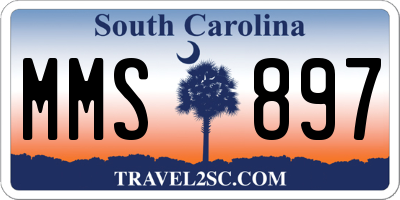 SC license plate MMS897