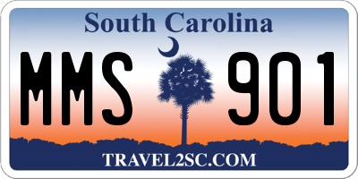 SC license plate MMS901