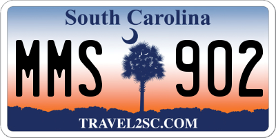 SC license plate MMS902