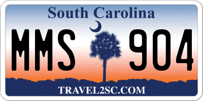 SC license plate MMS904