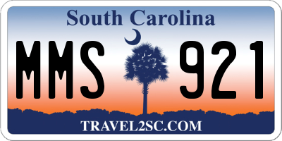 SC license plate MMS921