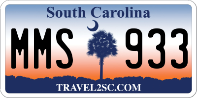SC license plate MMS933