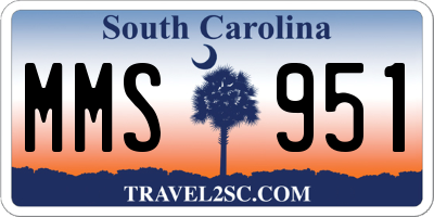 SC license plate MMS951