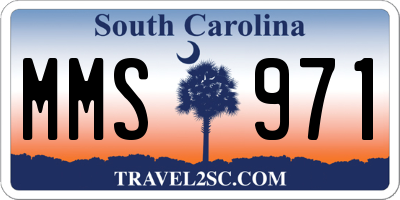 SC license plate MMS971
