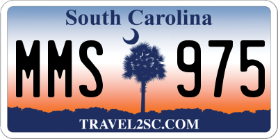 SC license plate MMS975