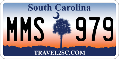 SC license plate MMS979