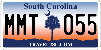 SC license plate MMT055