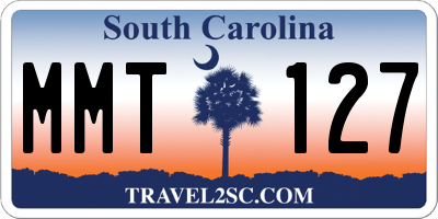 SC license plate MMT127