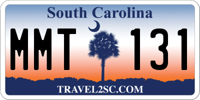 SC license plate MMT131