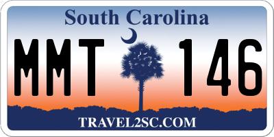 SC license plate MMT146