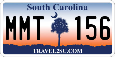 SC license plate MMT156