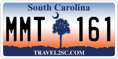 SC license plate MMT161