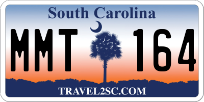 SC license plate MMT164