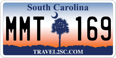 SC license plate MMT169