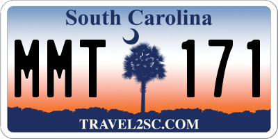 SC license plate MMT171