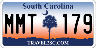 SC license plate MMT179