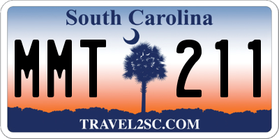 SC license plate MMT211