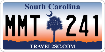 SC license plate MMT241