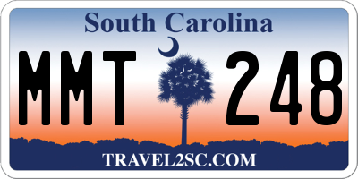 SC license plate MMT248