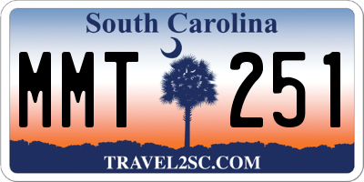 SC license plate MMT251