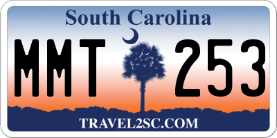 SC license plate MMT253