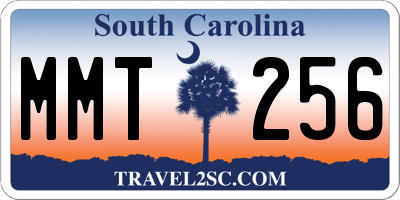 SC license plate MMT256