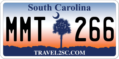 SC license plate MMT266