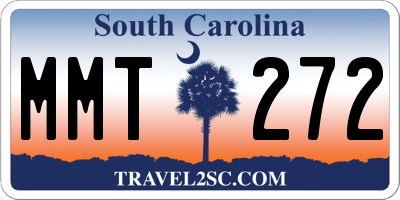 SC license plate MMT272