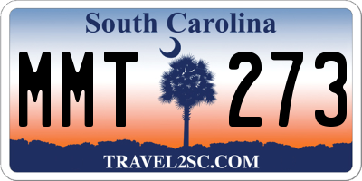 SC license plate MMT273