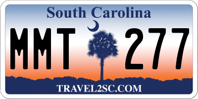 SC license plate MMT277