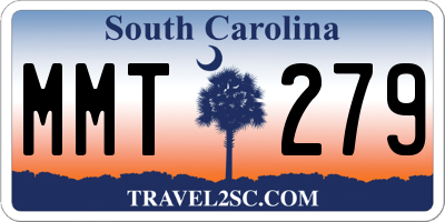 SC license plate MMT279