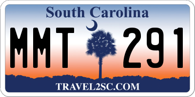 SC license plate MMT291