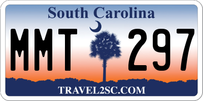 SC license plate MMT297