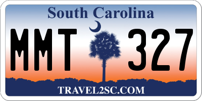 SC license plate MMT327