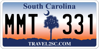 SC license plate MMT331