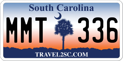 SC license plate MMT336