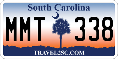 SC license plate MMT338
