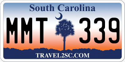 SC license plate MMT339