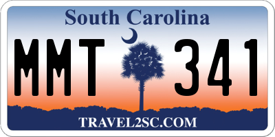 SC license plate MMT341