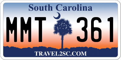SC license plate MMT361