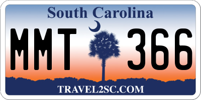 SC license plate MMT366