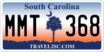 SC license plate MMT368
