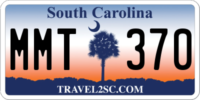 SC license plate MMT370