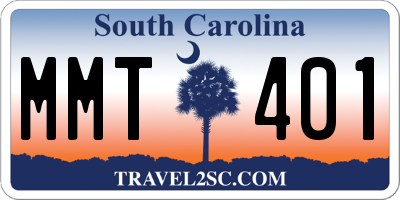 SC license plate MMT401