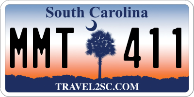 SC license plate MMT411