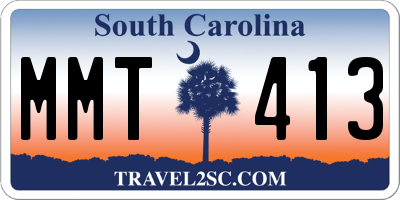SC license plate MMT413