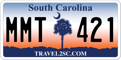 SC license plate MMT421