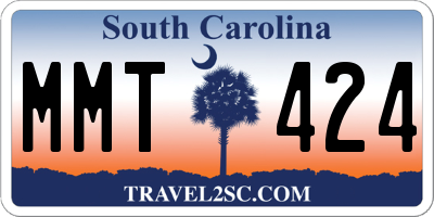 SC license plate MMT424