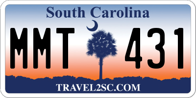 SC license plate MMT431
