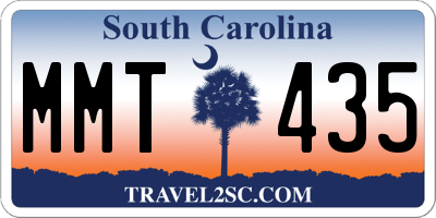 SC license plate MMT435
